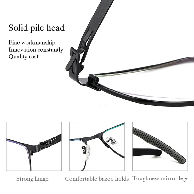 Hotochki 2022 New Men Pure Titanium Full Rim Optical Eyeglasses Frame Prescription Glasses with Recipe Spectacles Eyewear