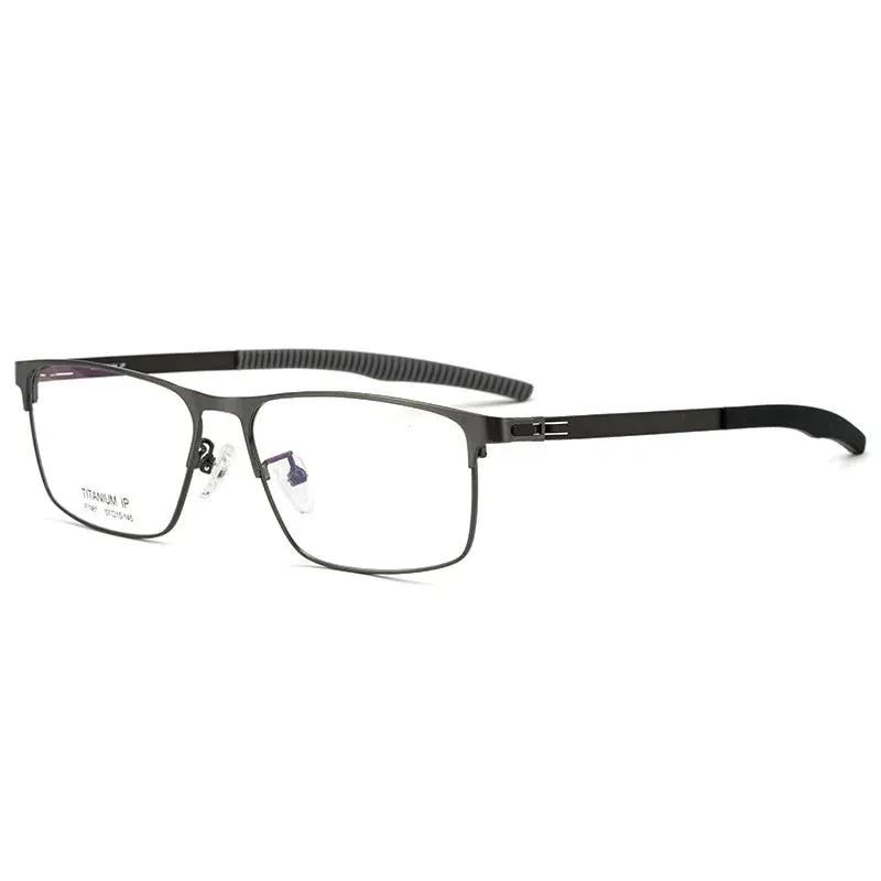 Hotochki 2022 New Men Pure Titanium Full Rim Optical Eyeglasses Frame Prescription Glasses with Recipe Spectacles Eyewear