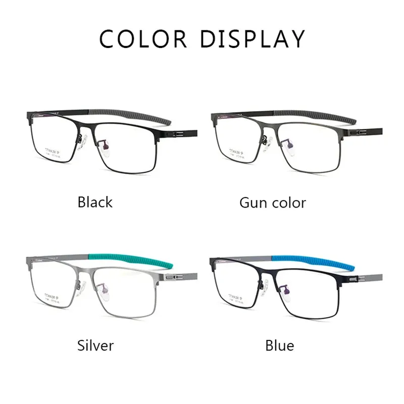 Hotochki 2022 New Men Pure Titanium Full Rim Optical Eyeglasses Frame Prescription Glasses with Recipe Spectacles Eyewear
