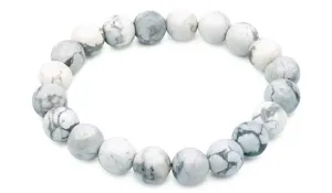 Howlite Gloss Natural Gemstone Bracelet