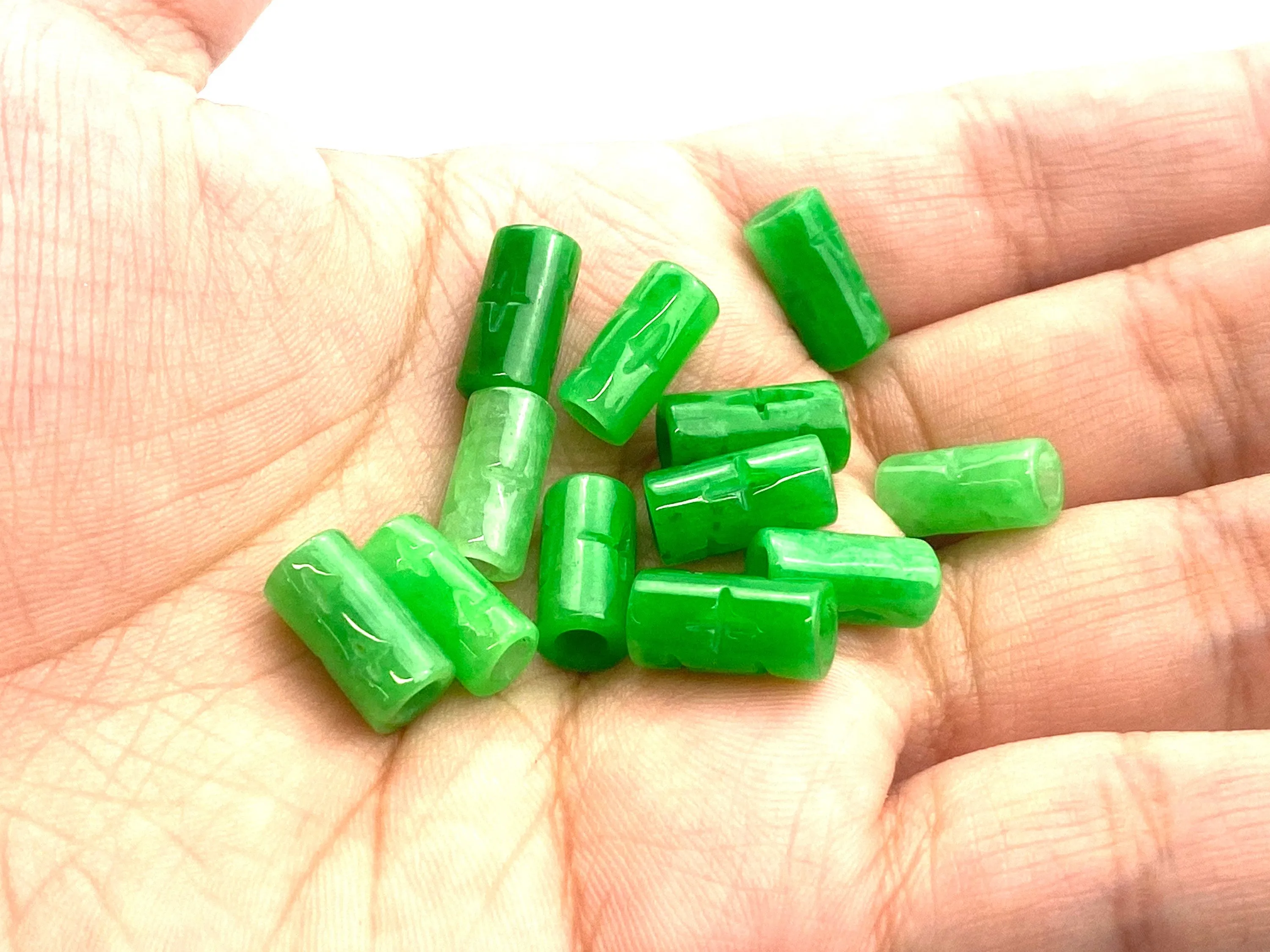 Icy Forest Jade Beads , Sku#JP52