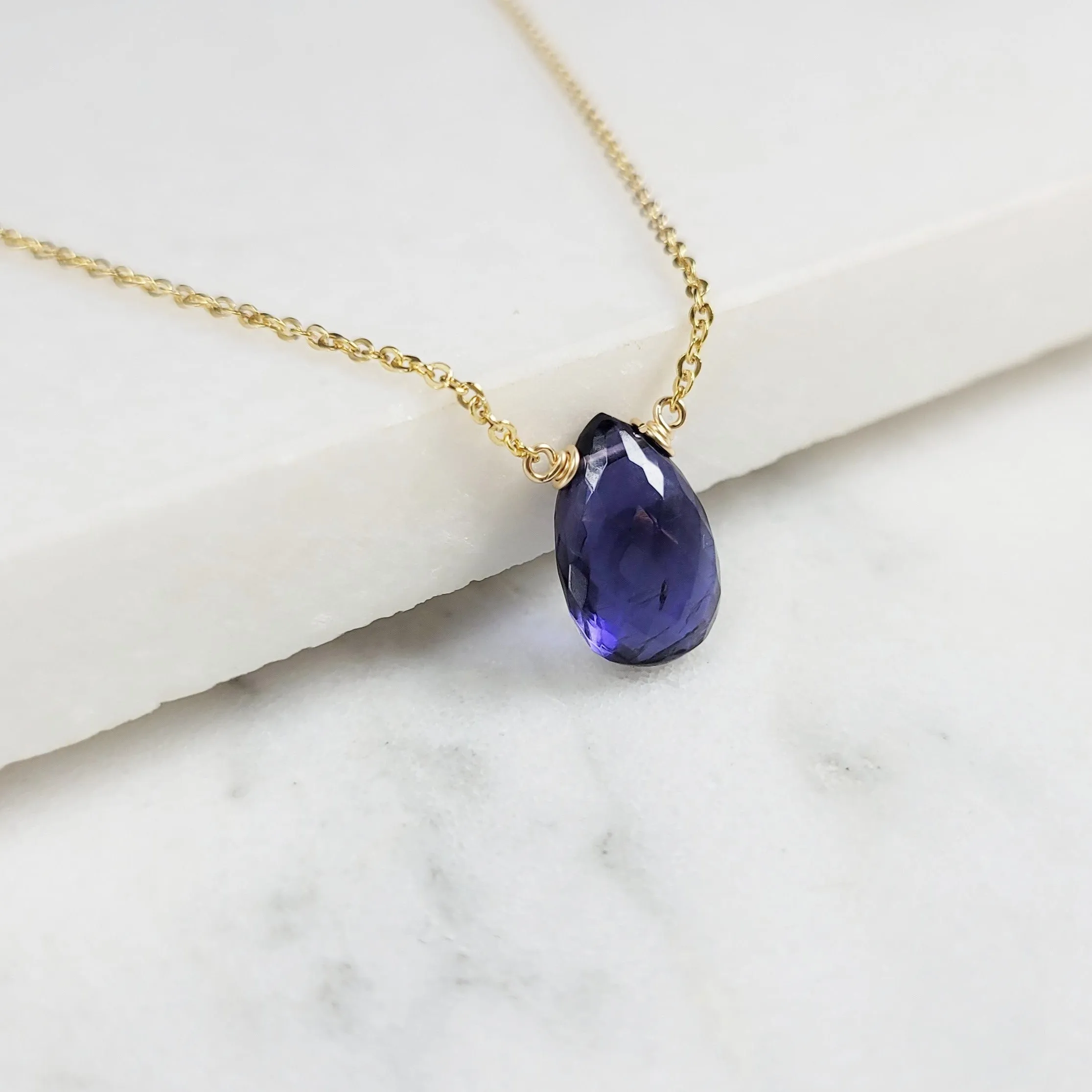 Iolite Briolette Necklace