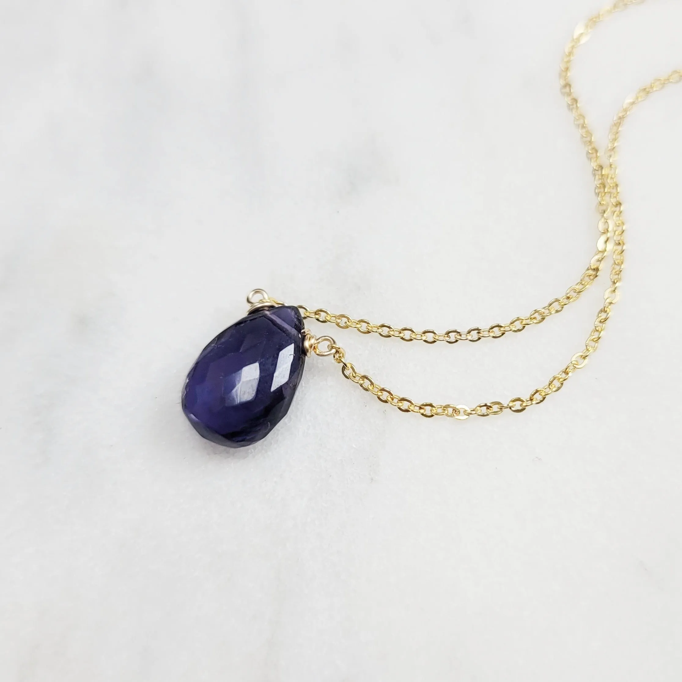 Iolite Briolette Necklace