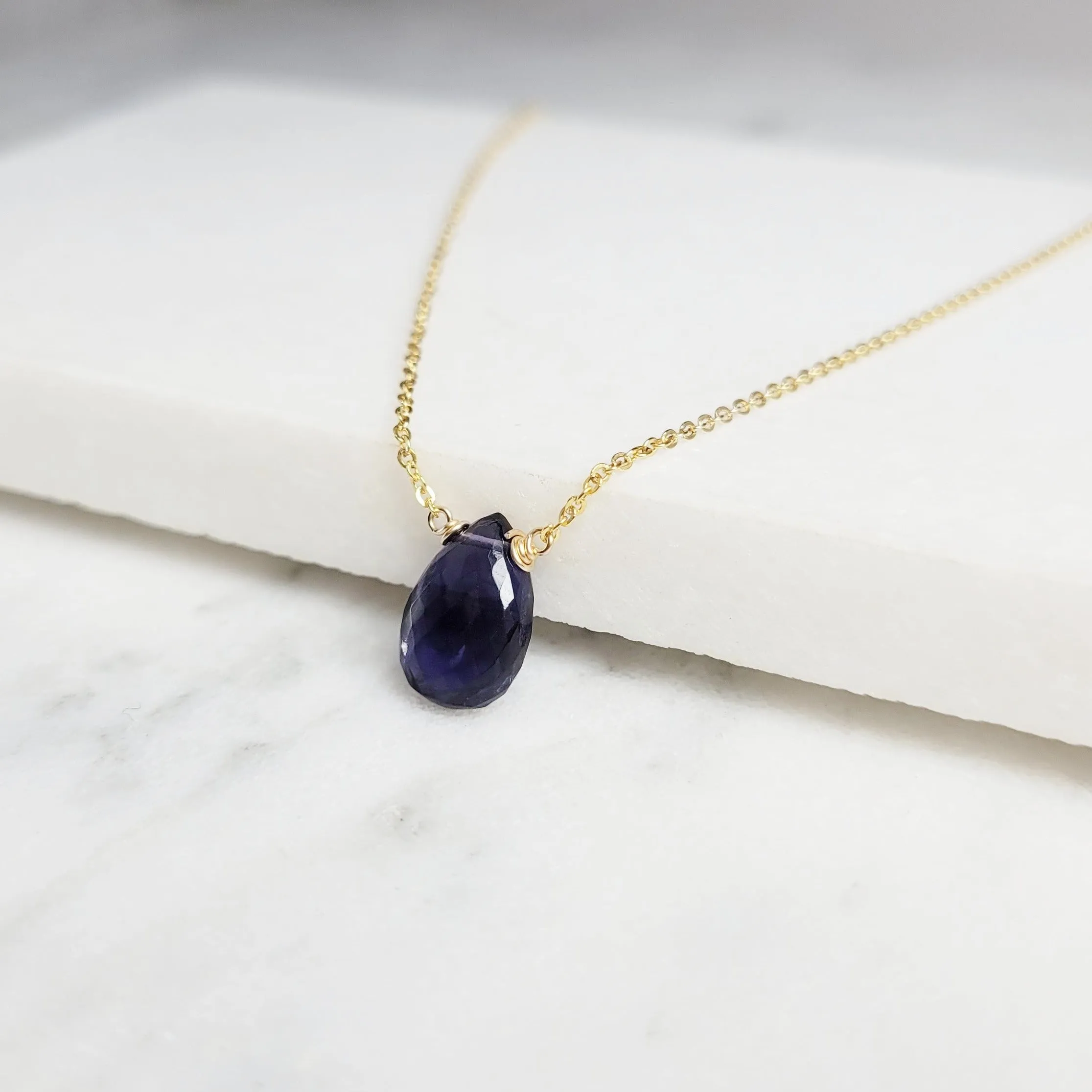 Iolite Briolette Necklace