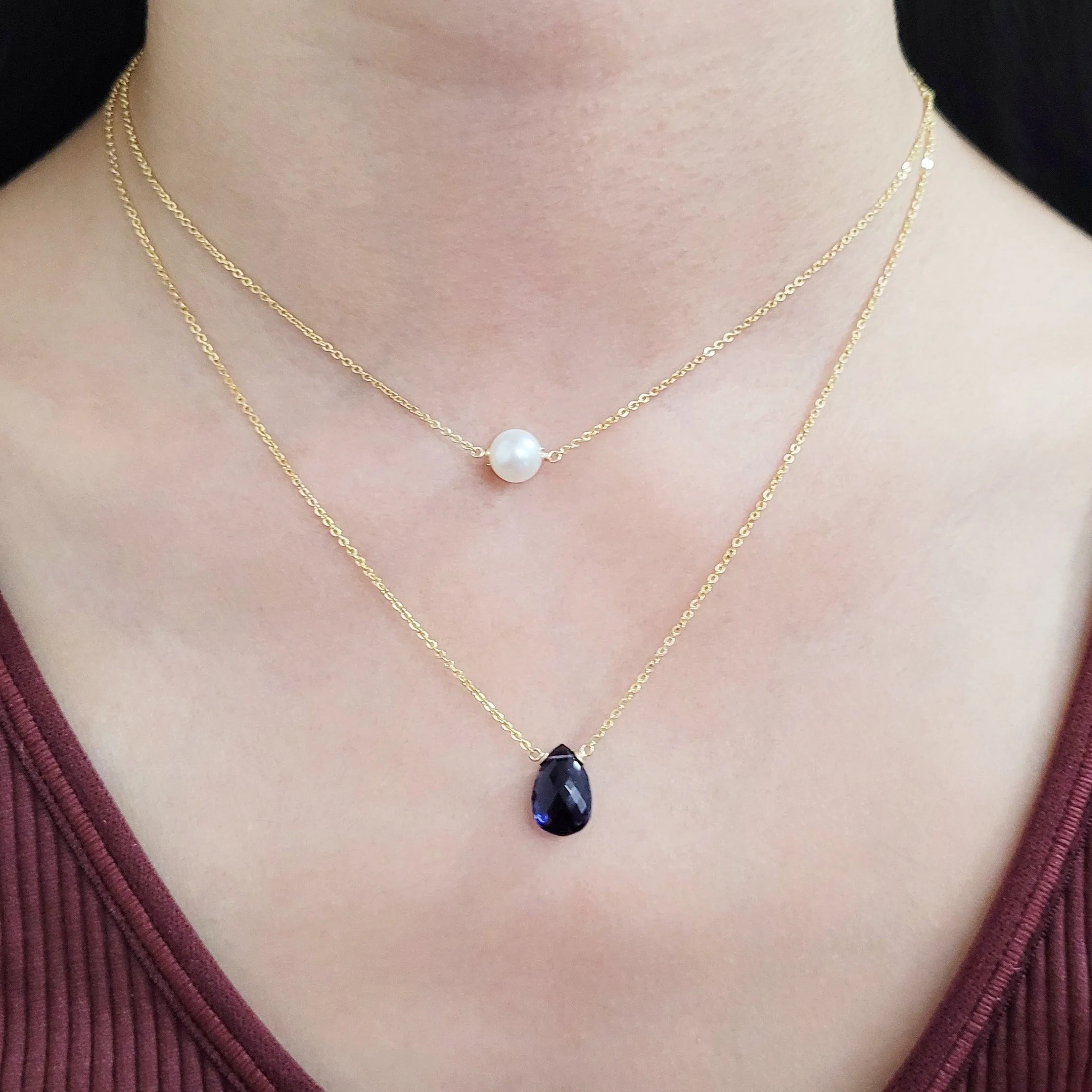 Iolite Briolette Necklace