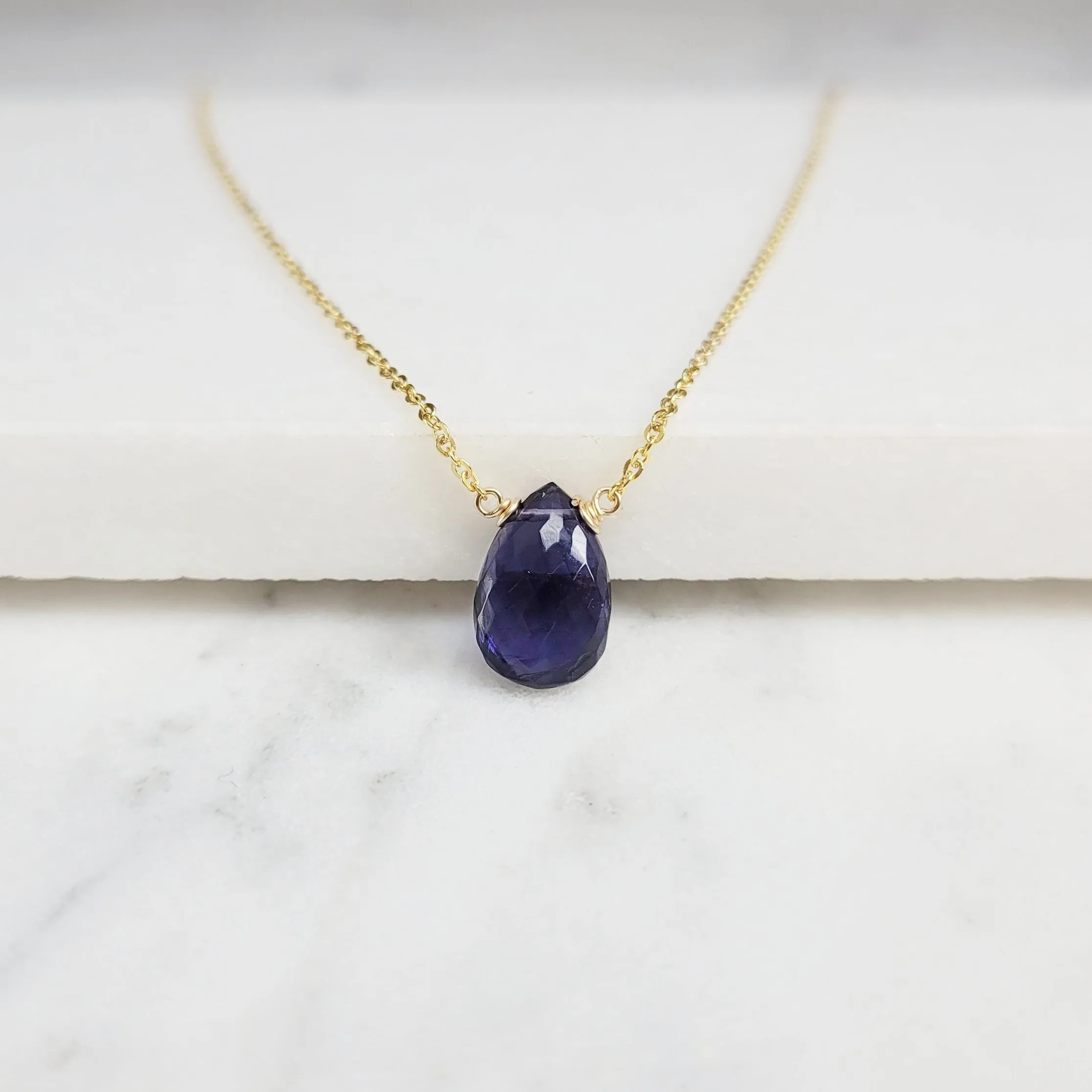 Iolite Briolette Necklace