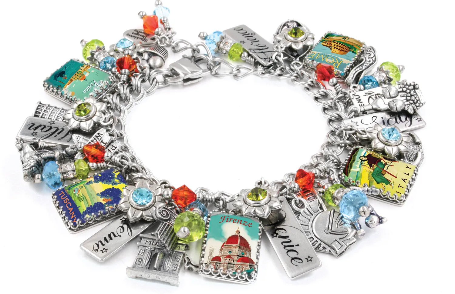 Italian Italy Charm Bracelet