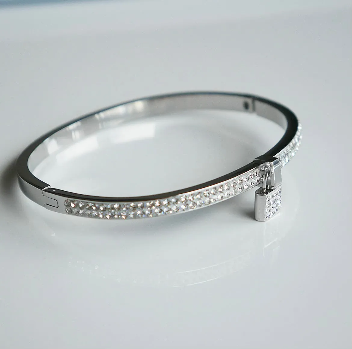 Lock Key Bracelet, Bangle Stainless Steel Bracelet