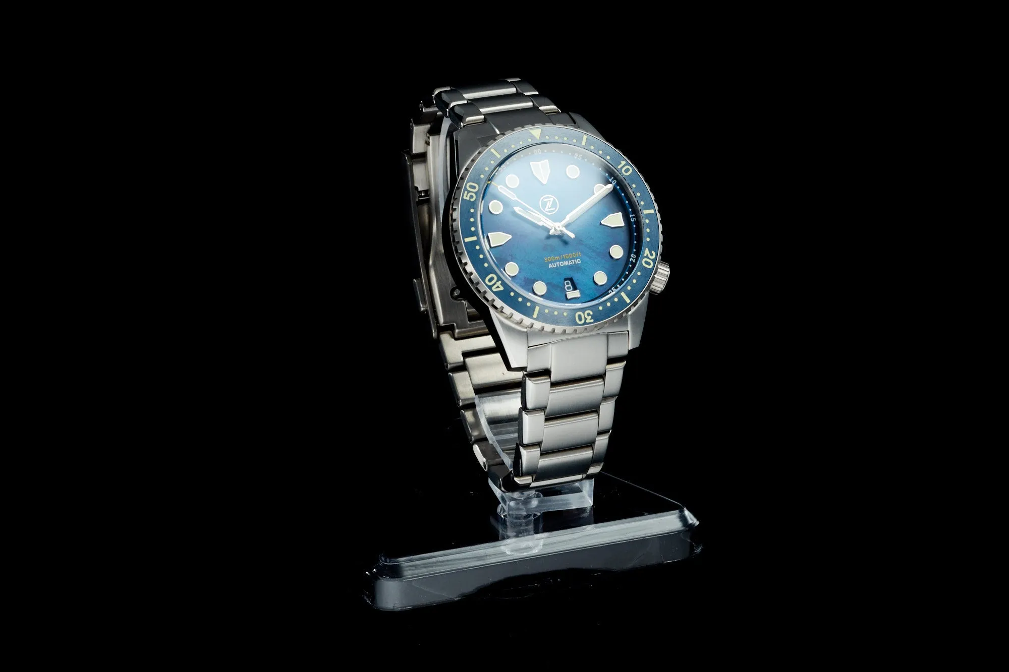 Mako V3 300m Ti 'Blue MOP'