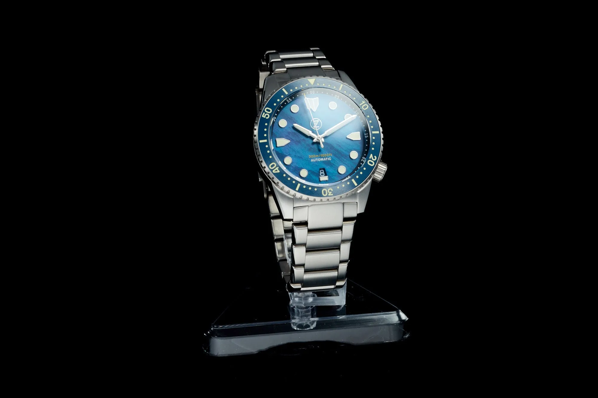 Mako V3 300m Ti 'Blue MOP'