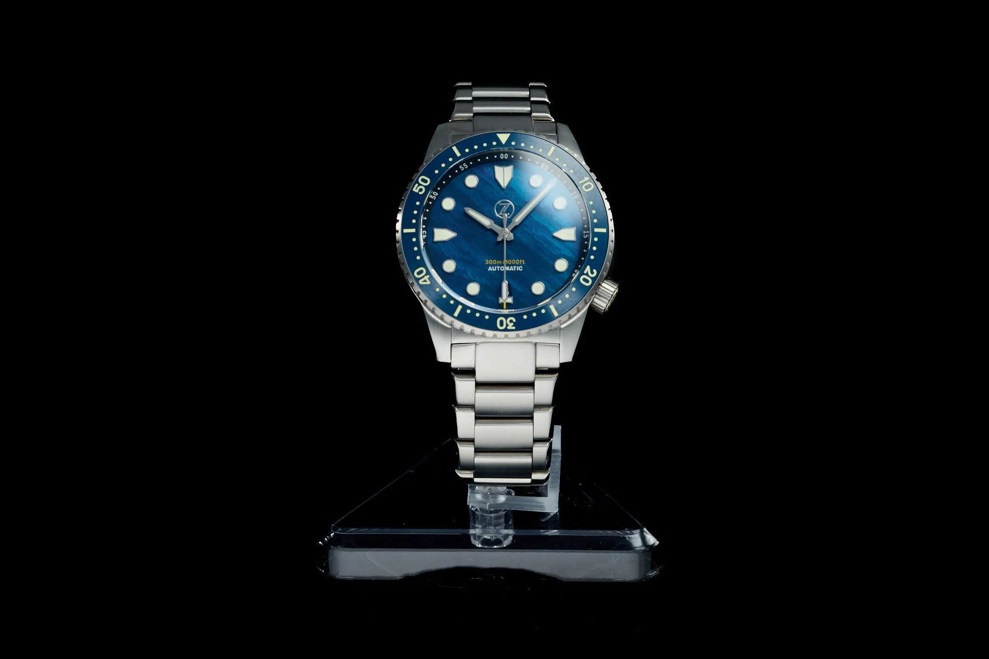 Mako V3 300m Ti 'Blue MOP'