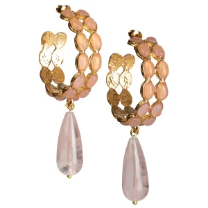 Marvela Earrings Pale Pink