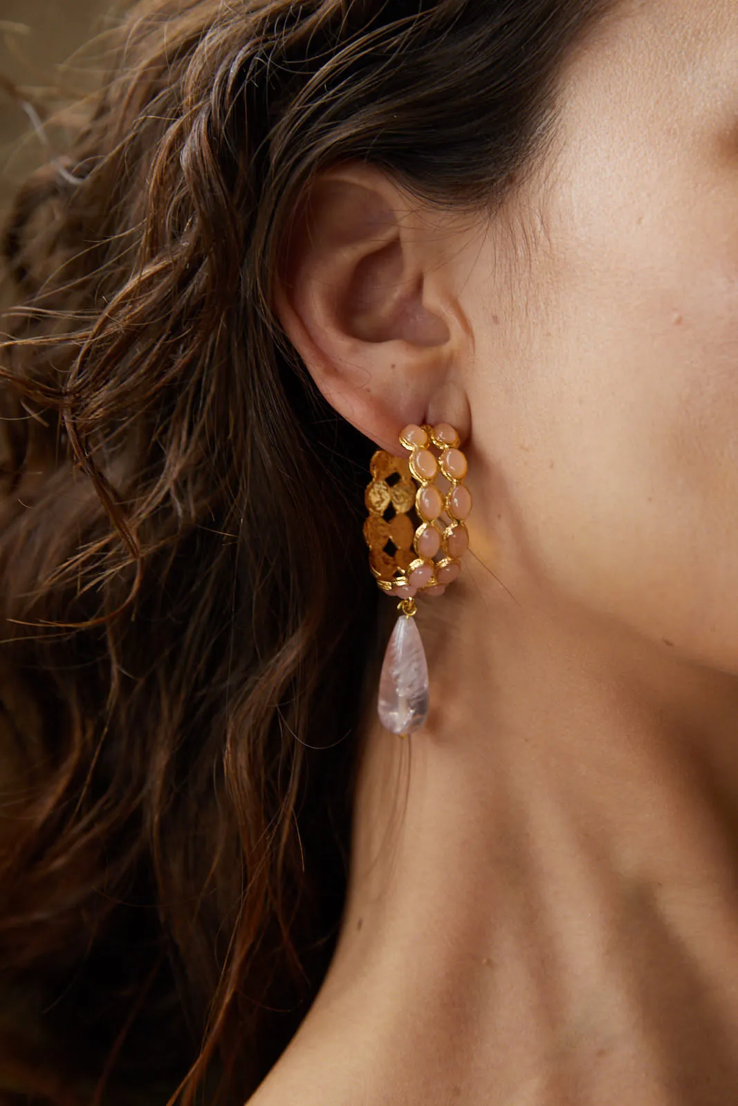 Marvela Earrings Pale Pink