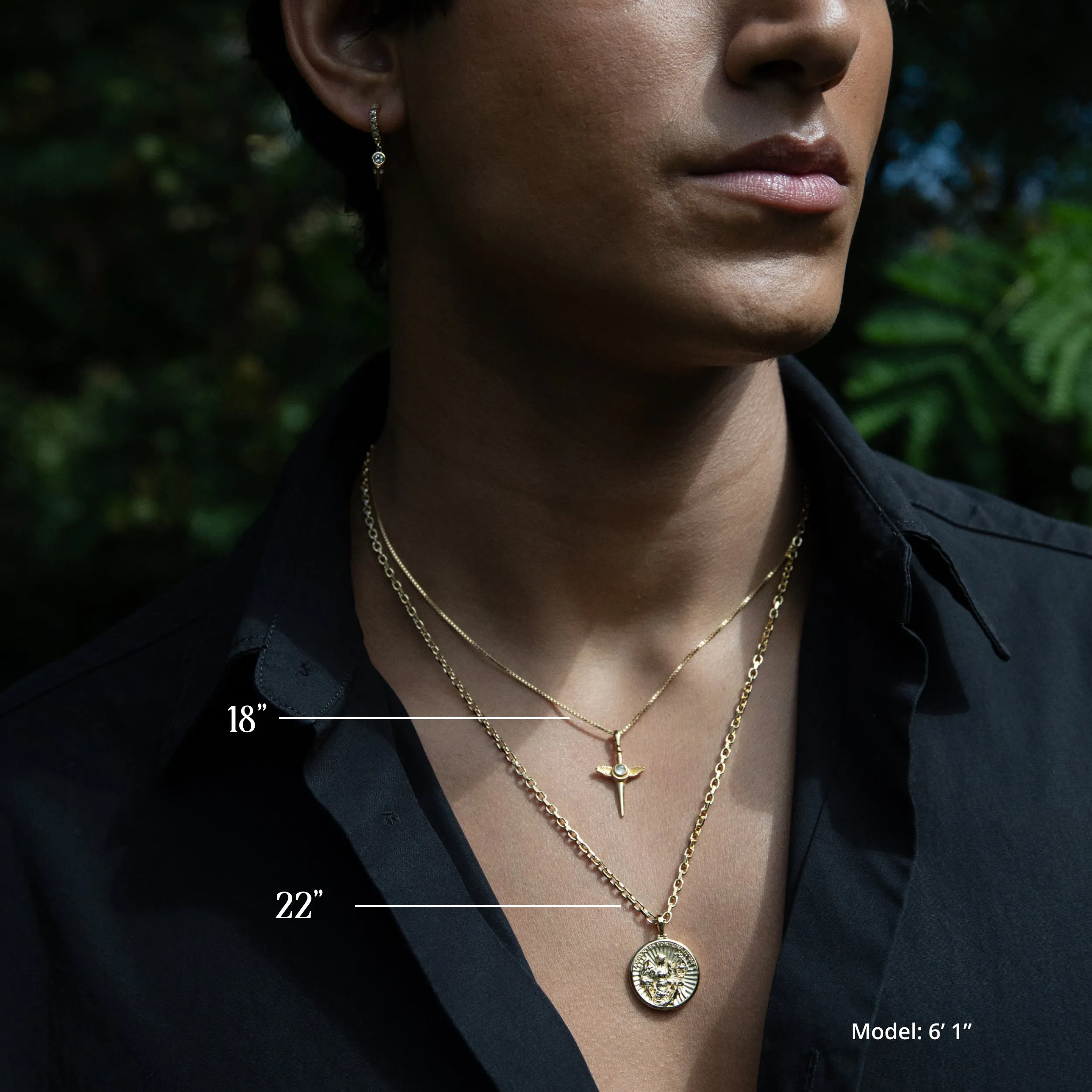 Men's Flying Dagger Necklace