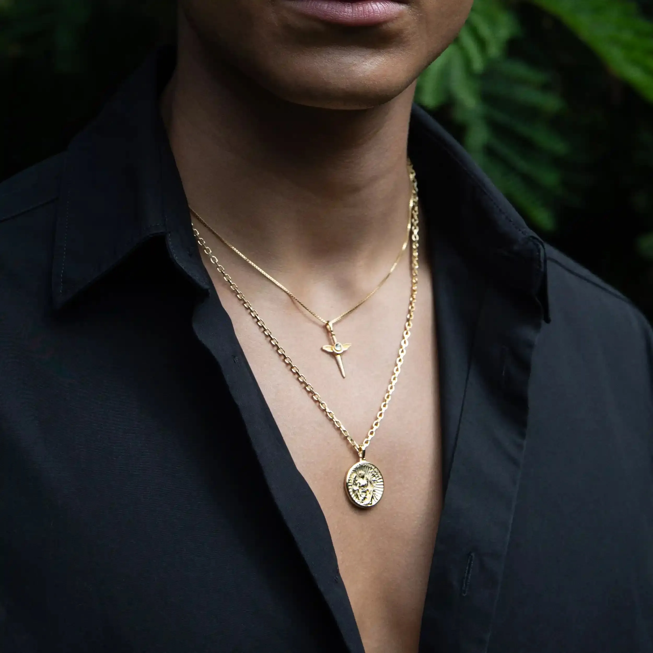Men's Flying Dagger Necklace