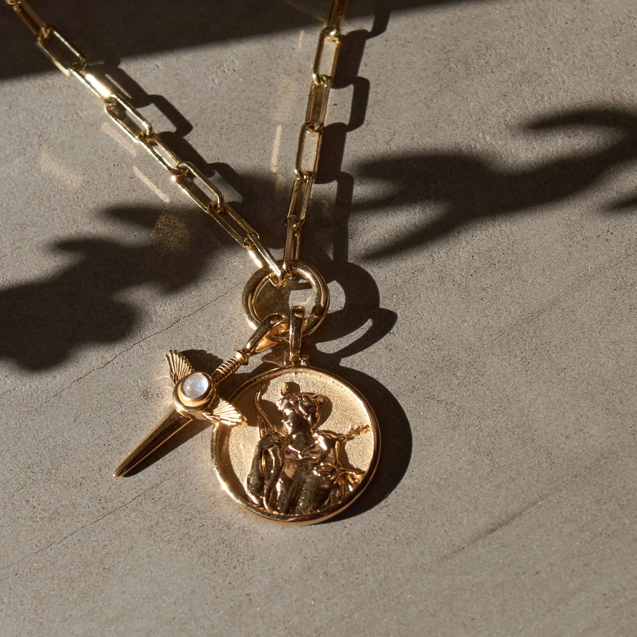 Men's Flying Dagger Necklace
