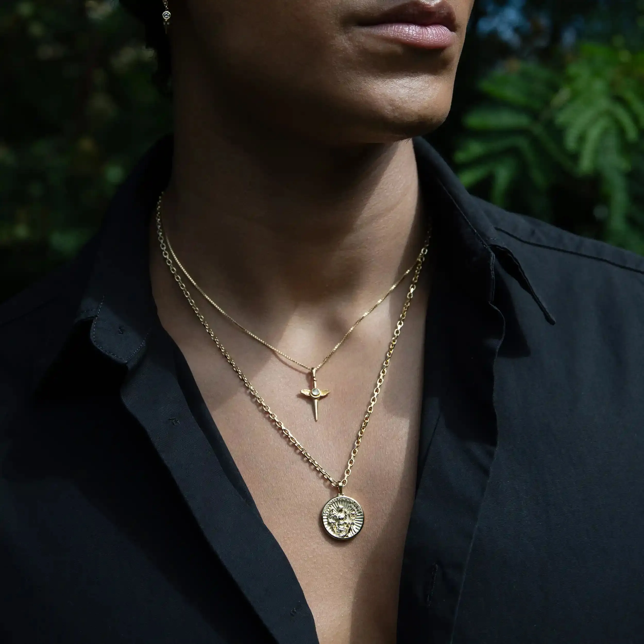 Men's Flying Dagger Necklace