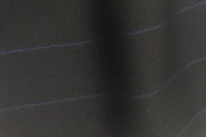 Midnight Navy With Blue Wide Pin Stripe