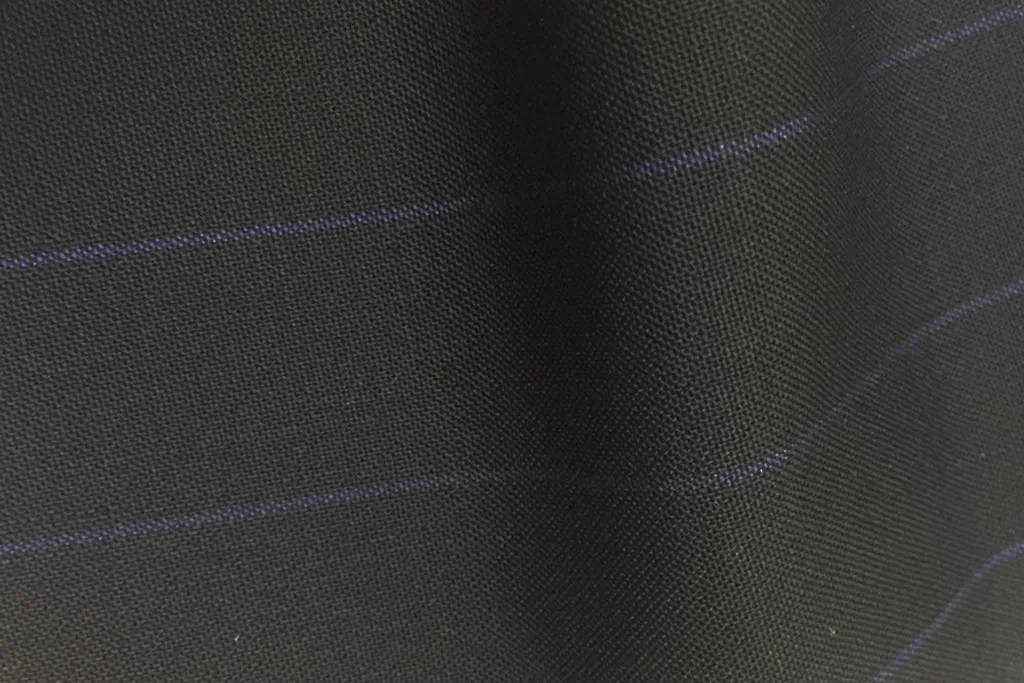 Midnight Navy With Blue Wide Pin Stripe