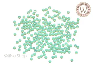 Mint Opal Round Flatback Crystal (ss3-ss10)