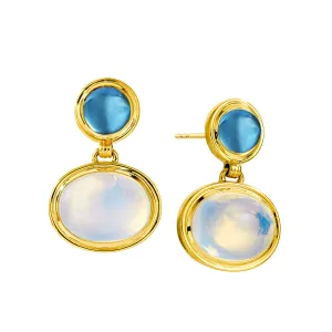 Moon Quartz Cabochon Earrings