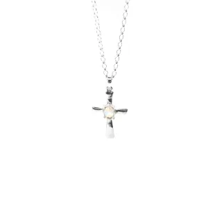 Moonstone Cross Necklace