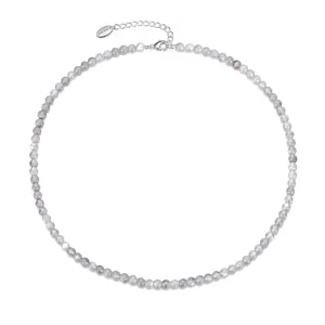 Moonstone Mini Beaded Gemstone Necklace