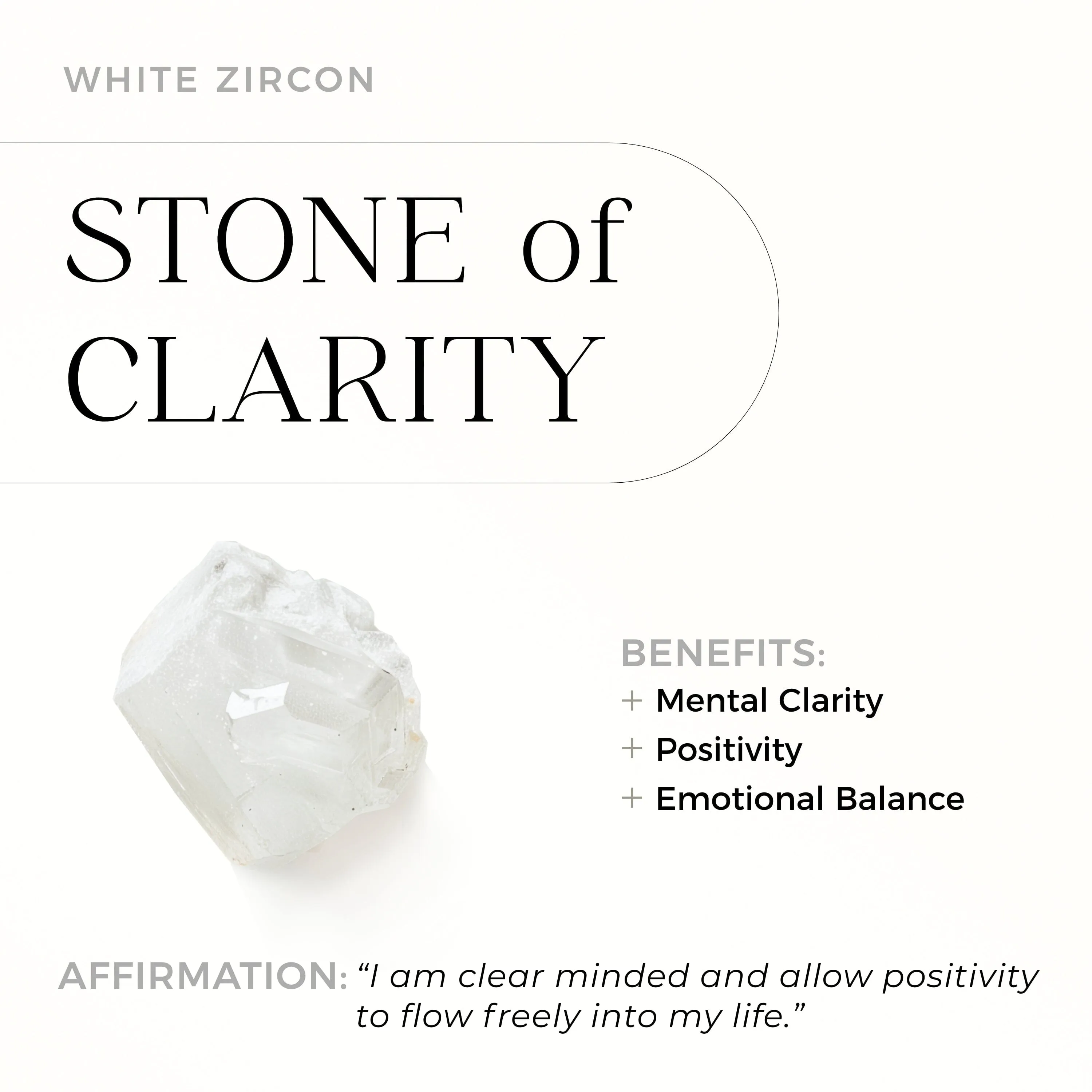 Moonstone White Zircon Ring - Grace