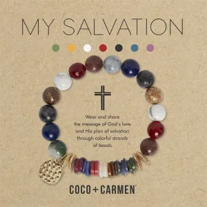 My Salvation Chunky Stretch Bracelet - Multi/Gold
