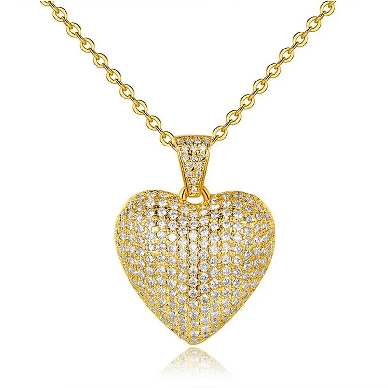 N2357 - Zircon Heart Pendant Necklace