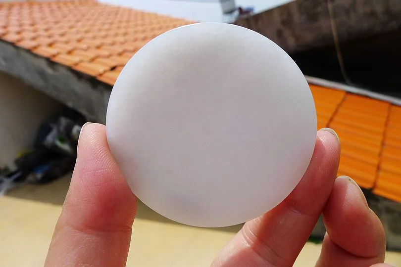 Natural Jade Rough Jadeite Raw (34g,5.3X5.3X0.5cm)
