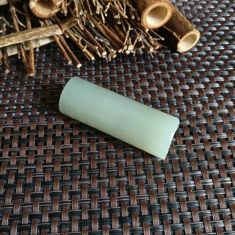 Natural Kunlun Jade Rough Nephrite Raw (43g,5X1.9cm)