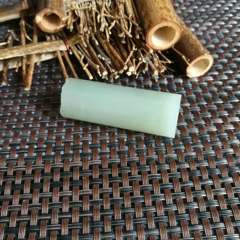 Natural Kunlun Jade Rough Nephrite Raw (43g,5X1.9cm)