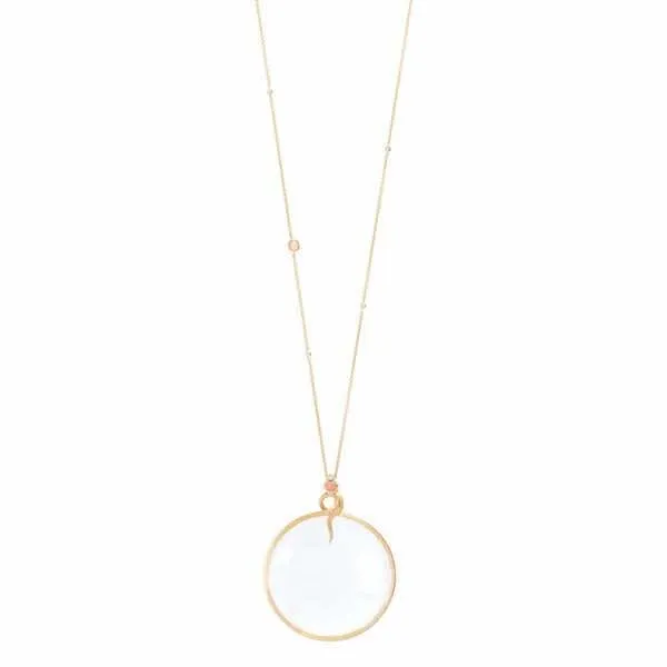 Ole Lynggaard Diamond set Collier Necklace with Blush Moonstone