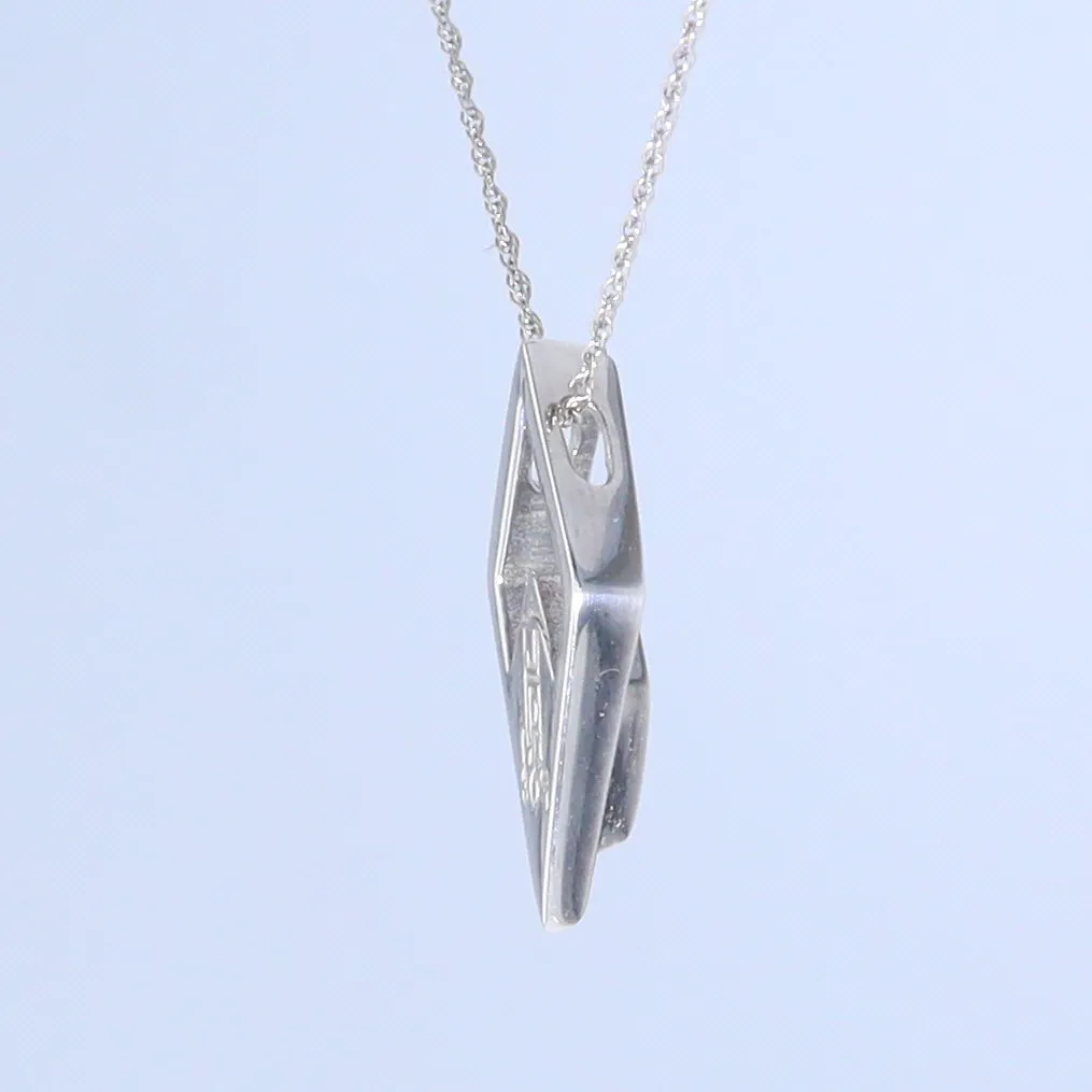 Opal Pendant Diamond Inlaid Design