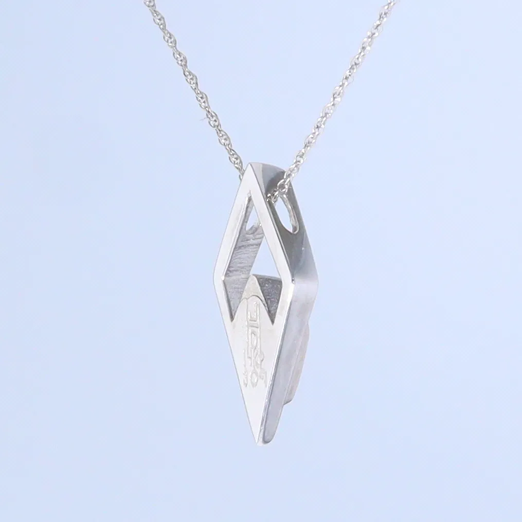 Opal Pendant Diamond Inlaid Design