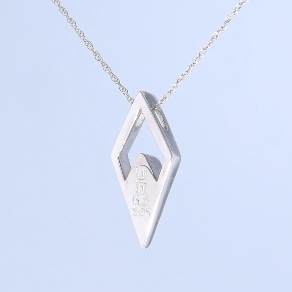 Opal Pendant Diamond Inlaid Design