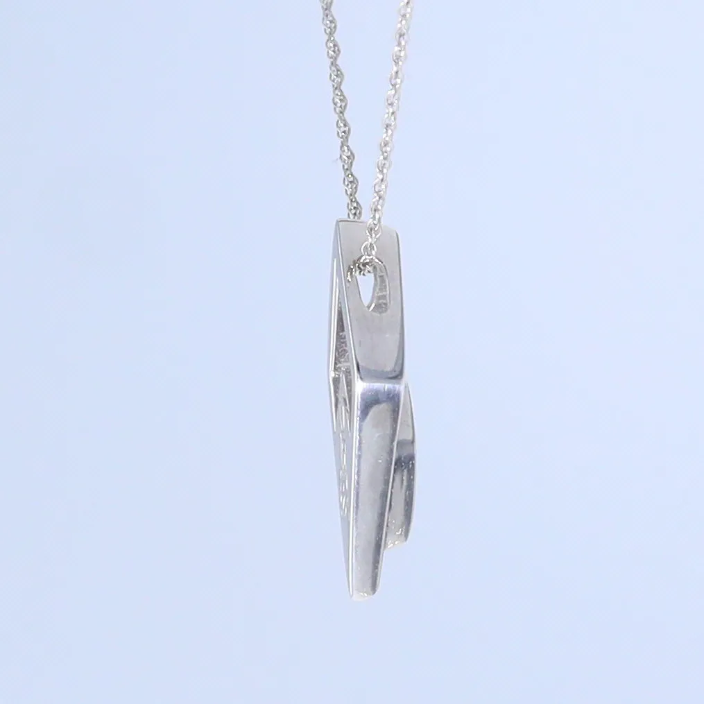 Opal Pendant Diamond Inlaid Design