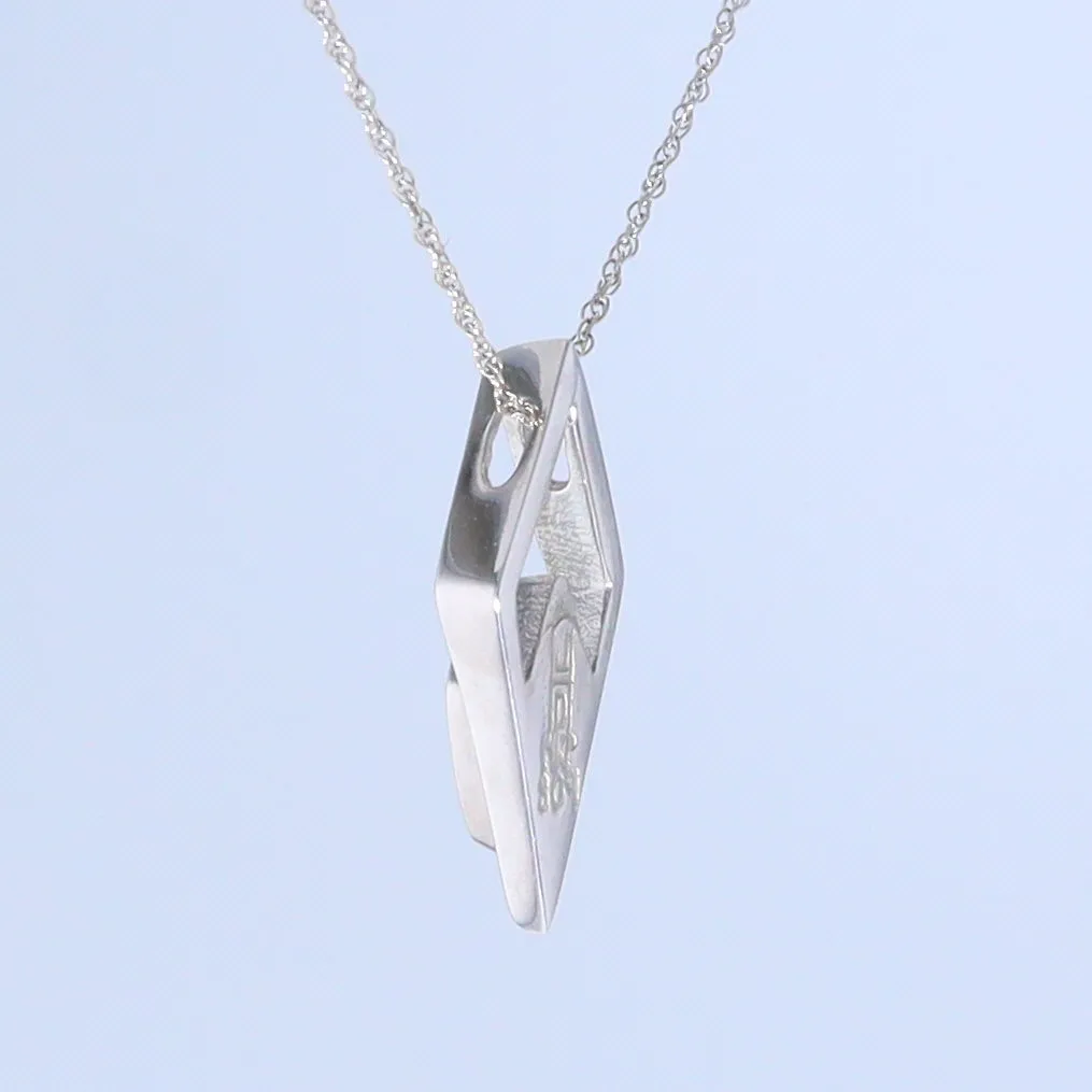 Opal Pendant Diamond Inlaid Design