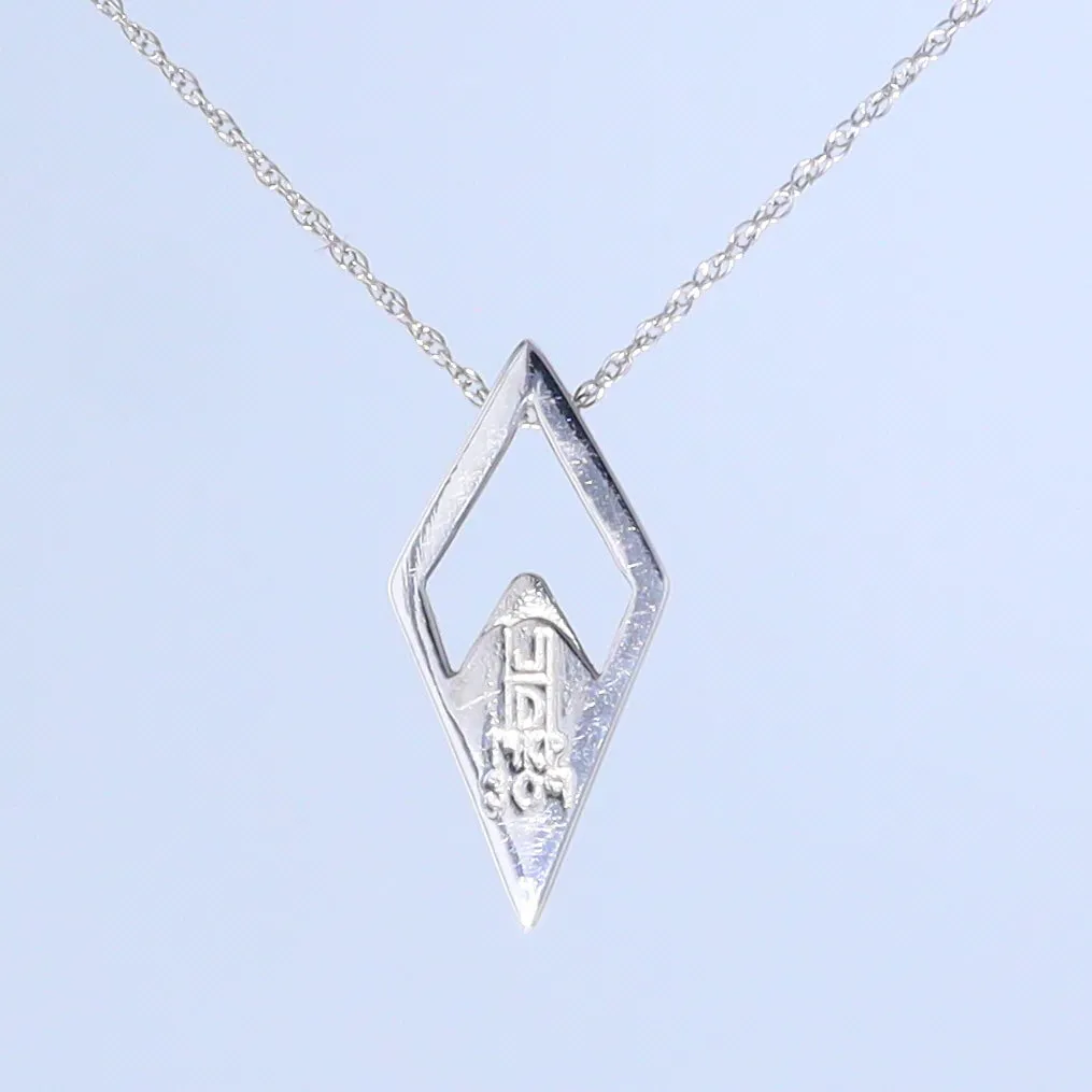 Opal Pendant Diamond Inlaid Design