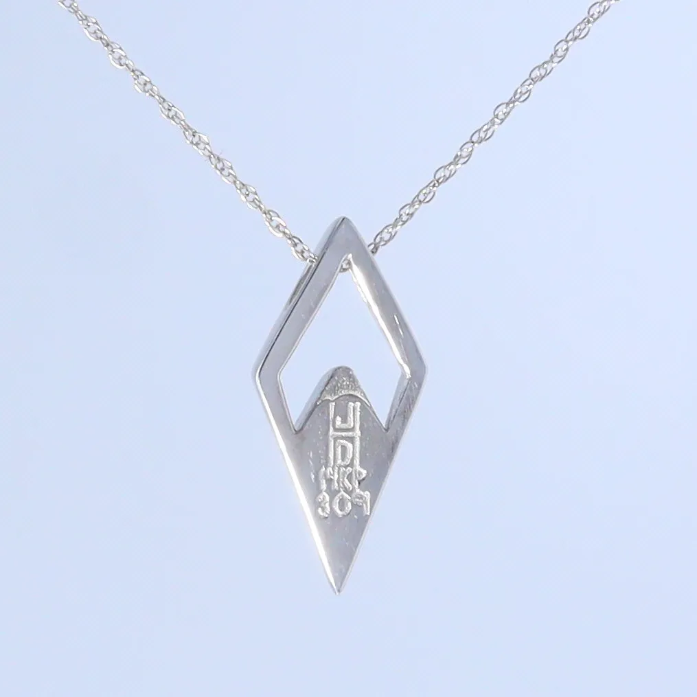 Opal Pendant Diamond Inlaid Design