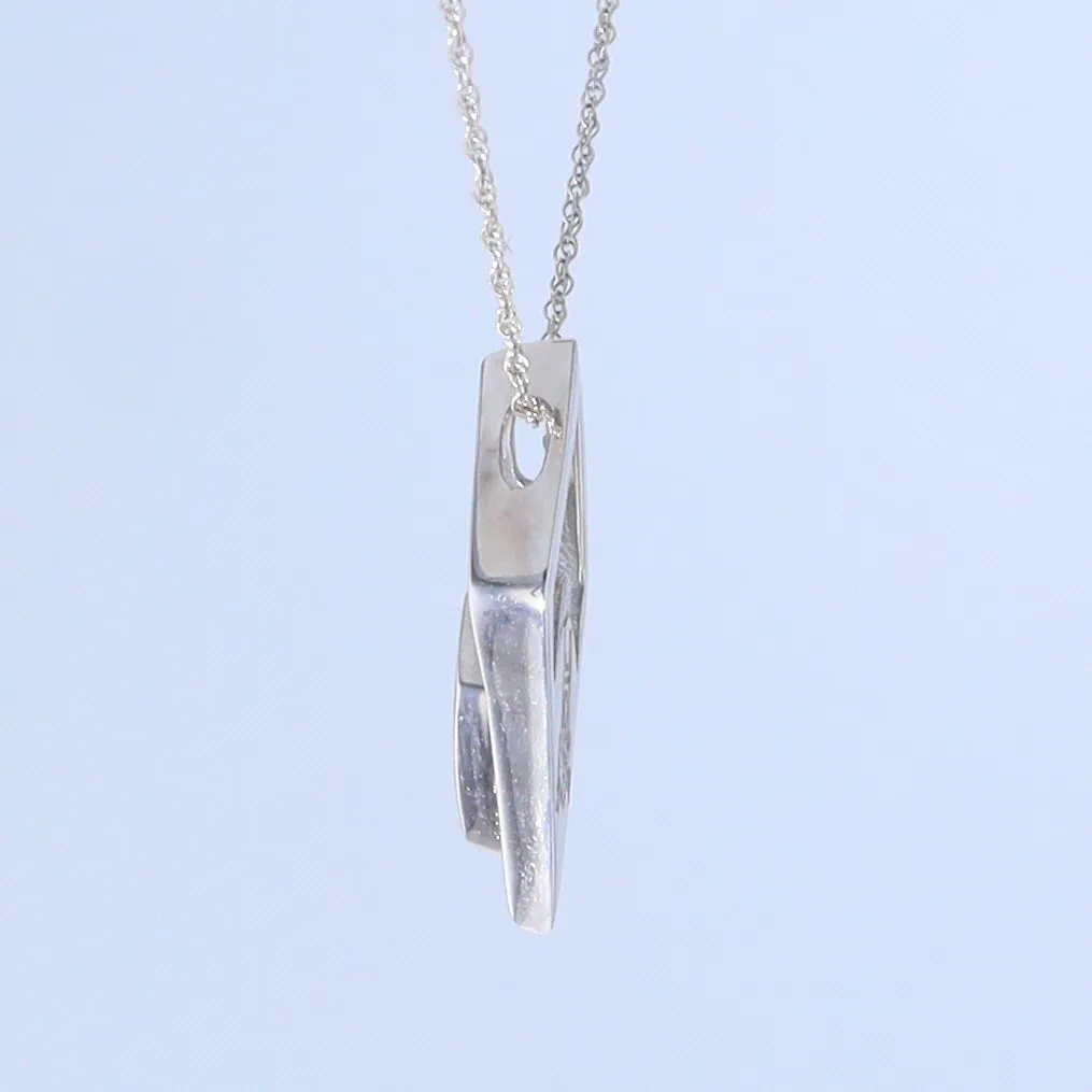 Opal Pendant Diamond Inlaid Design