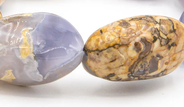 Oval Chalcedony Natural Gemstone Bracelet