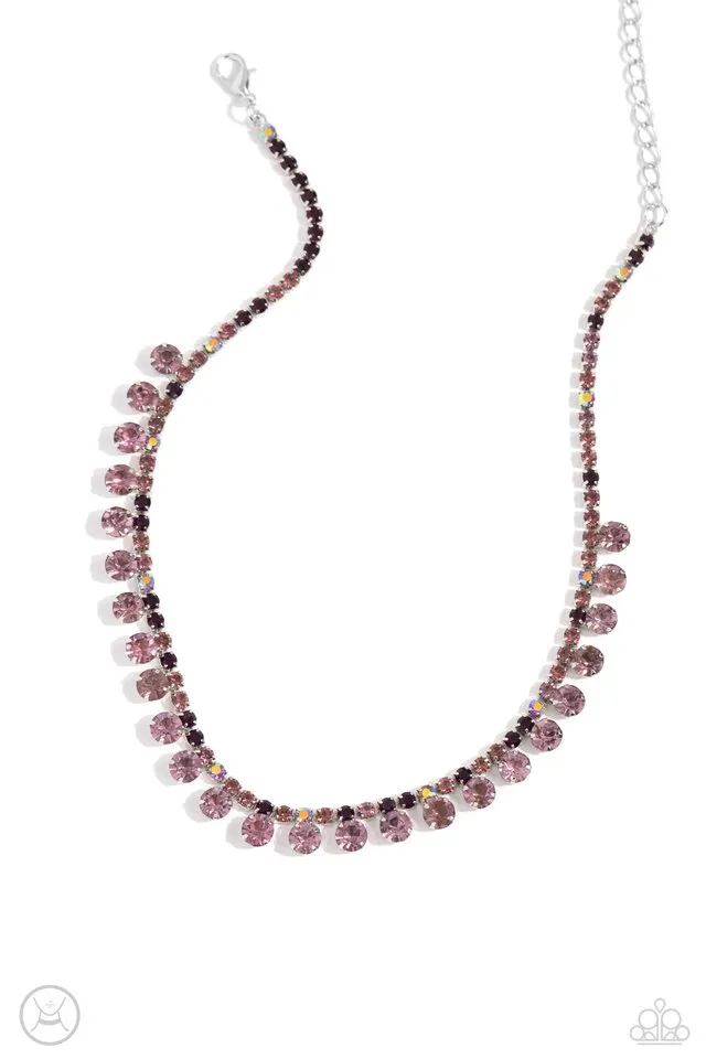 Paparazzi Necklace ~ Ritzy Rhinestones - Purple