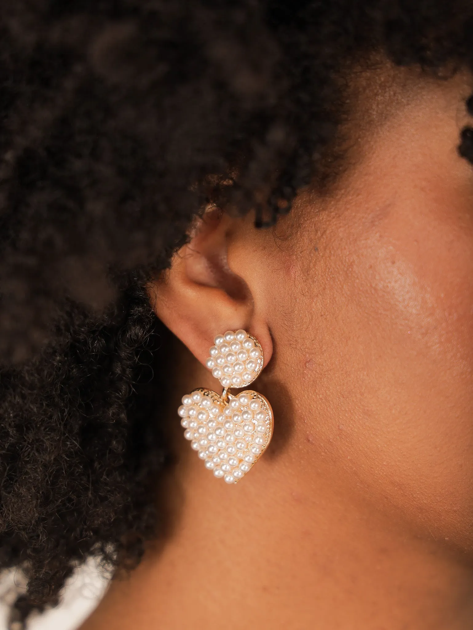 Pearl Heartbeat Earrings