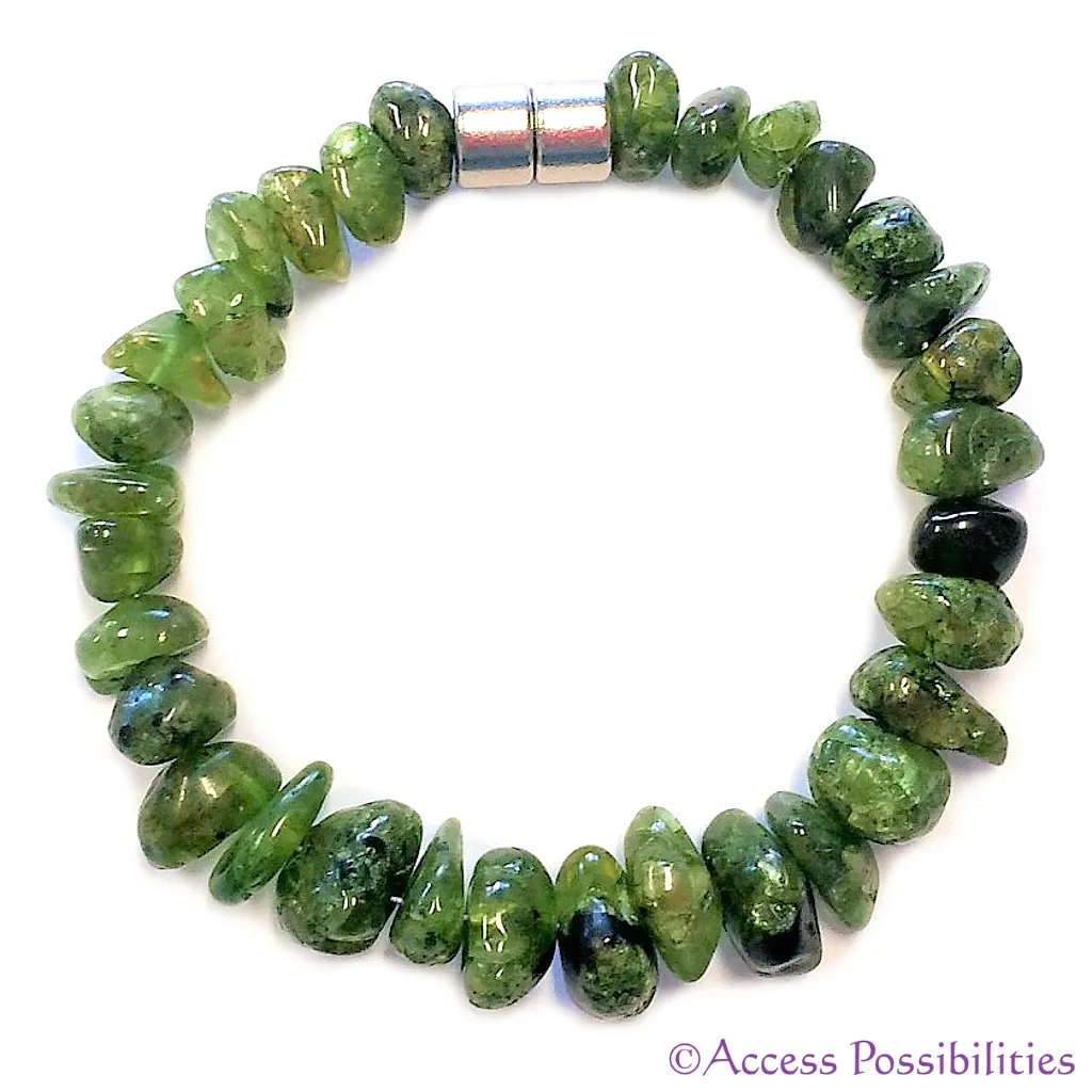 Peridot Gemstone Nugget Bracelet