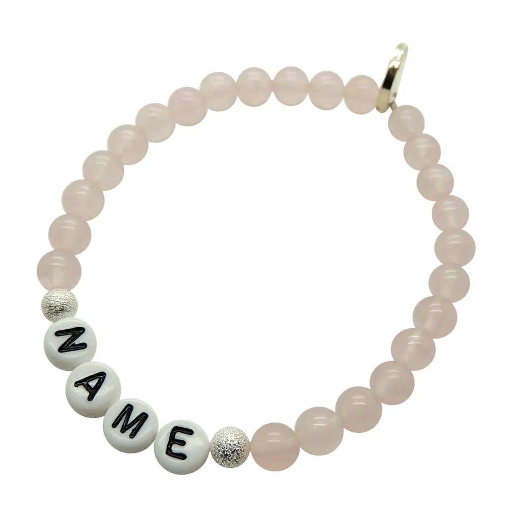 Personalised Name Alphabet Gemstone Bead Bracelet
