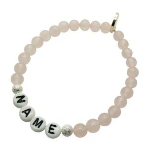 Personalised Name Alphabet Gemstone Bead Bracelet