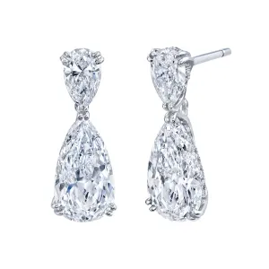 PLAT 2 DIA PS TW=6.03CTS & 2 DIA PS TW=1.82CTS =0.24CTS G/VS1 EARRings