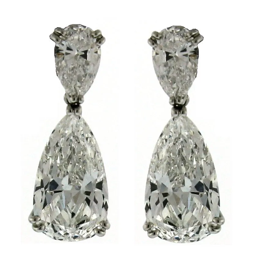 PLAT 2 DIA PS TW=6.03CTS & 2 DIA PS TW=1.82CTS =0.24CTS G/VS1 EARRings